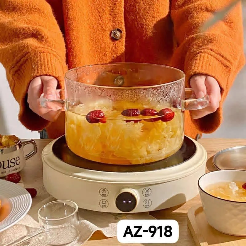 طنجرة اندومي حرارية بلورية مناسبة لجميع أنواع الطبخ